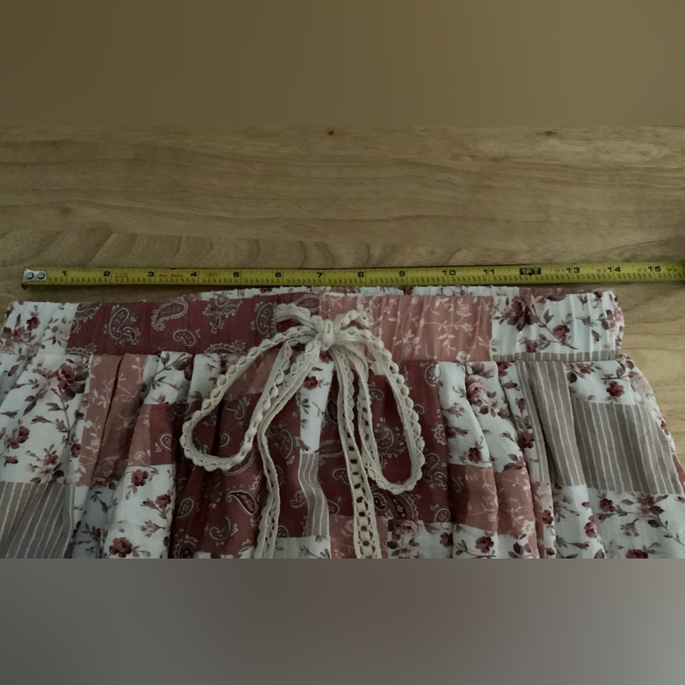 **SALE** POL Pink and White Patchwork Pants - Picture 7 of 8